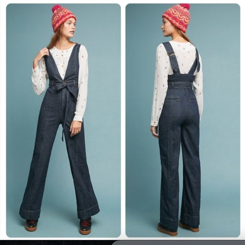 NWOT Anthropologie Pilcro Denim Jumpsuit sz4